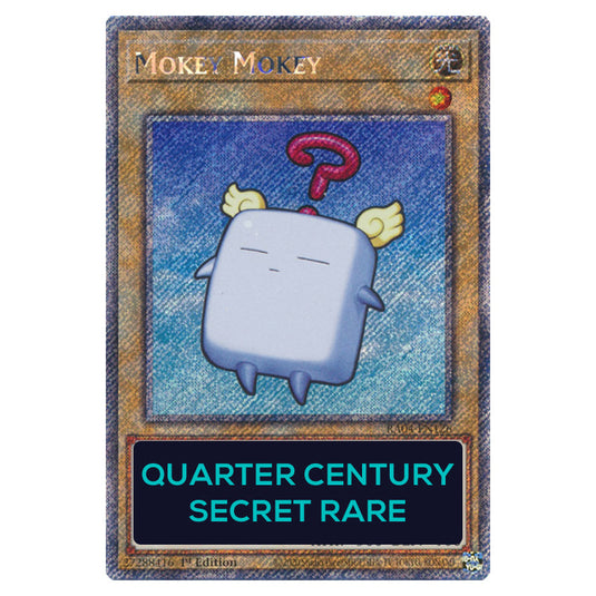 Mokey Mokey RA04-EN126-QCSR card from the Yu-Gi-Oh! set Quarter Century Stampede
