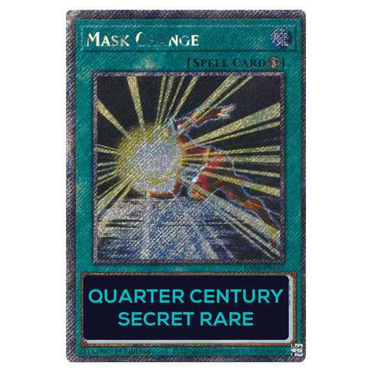 Mask Change RA04-EN142-QCSR card from the Yu-Gi-Oh! set Quarter Century Stampede
