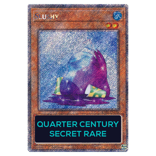 Slushy RA04-EN196-QCSR card from the Yu-Gi-Oh! set Quarter Century Stampede