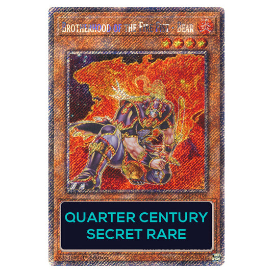 Brotherhood of the Fire Fist - Bear RA04-EN198-QCSR card from the Yu-Gi-Oh! set Quarter Century Stampede
