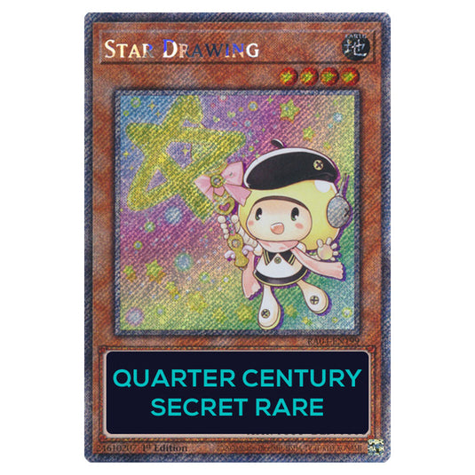 Star Drawing RA04-EN199-QCSR card from the Yu-Gi-Oh! set Quarter Century Stampede
