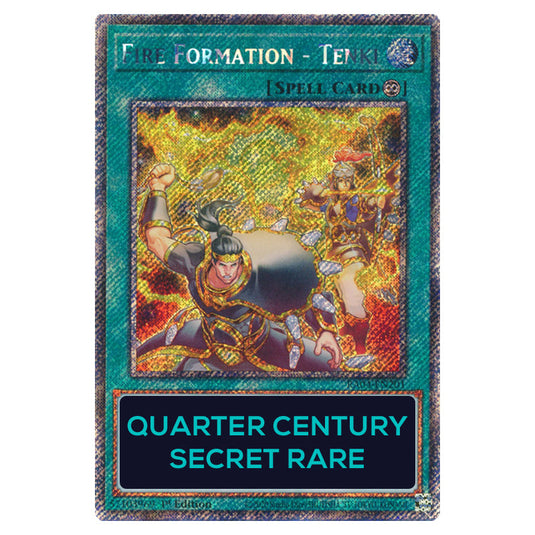 Fire Formation - Tenki RA04-EN201-QCSR card from the Yu-Gi-Oh! set Quarter Century Stampede