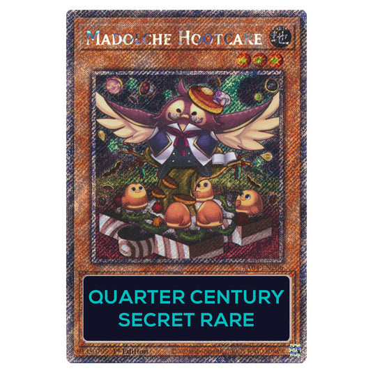 Madolche Hootcake RA04-EN206-QCSR card from the Yu-Gi-Oh! set Quarter Century Stampede