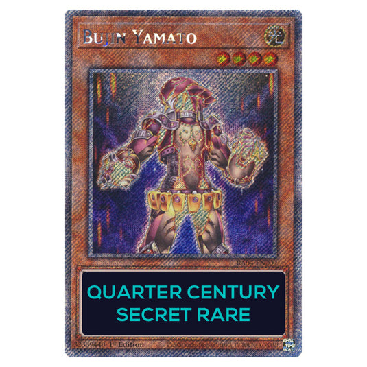 Bujin Yamato RA04-EN209-QCSR card from the Yu-Gi-Oh! set Quarter Century Stampede