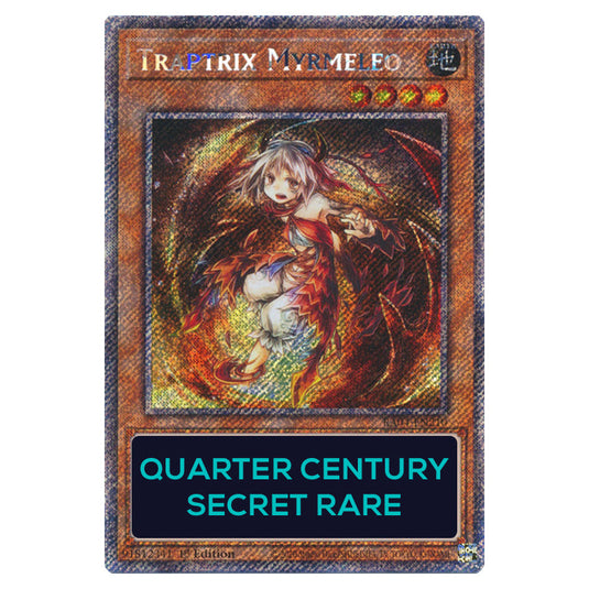 Traptrix Myrmeleo RA04-EN210-QCSR card from the Yu-Gi-Oh! set Quarter Century Stampede