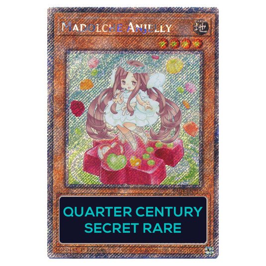 Madolche Anjelly RA04-EN215-QCSR card from the Yu-Gi-Oh! set Quarter Century Stampede