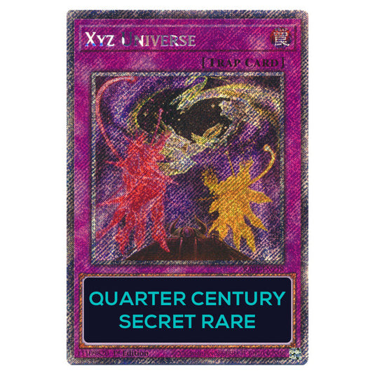 Xyz Universe RA04-EN218-QCSR card from the Yu-Gi-Oh! set Quarter Century Stampede