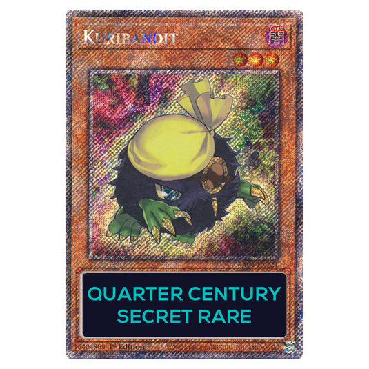 Kuribandit RA04-EN221-QCSR card from the Yu-Gi-Oh! set Quarter Century Stampede