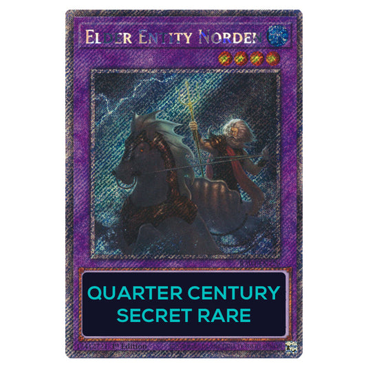 Elder Entity Norden RA04-EN226-QCSR card from the Yu-Gi-Oh! set Quarter Century Stampede