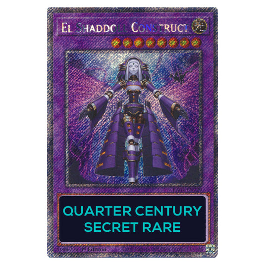 El Shaddoll Construct RA04-EN229a-QCSR card from the Yu-Gi-Oh! set Quarter Century Stampede
