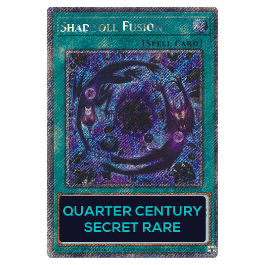 Shaddoll Fusion RA04-EN231-QCSR card from the Yu-Gi-Oh! set Quarter Century Stampede