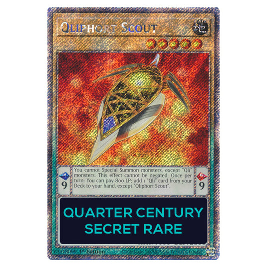 Qliphort Scout RA04-EN236-QCSR card from the Yu-Gi-Oh! set Quarter Century Stampede