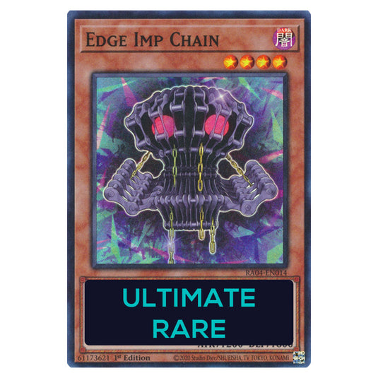 Edge Imp Chain RA04-EN014-UTR card from the Yu-Gi-Oh! set Quarter Century Stampede