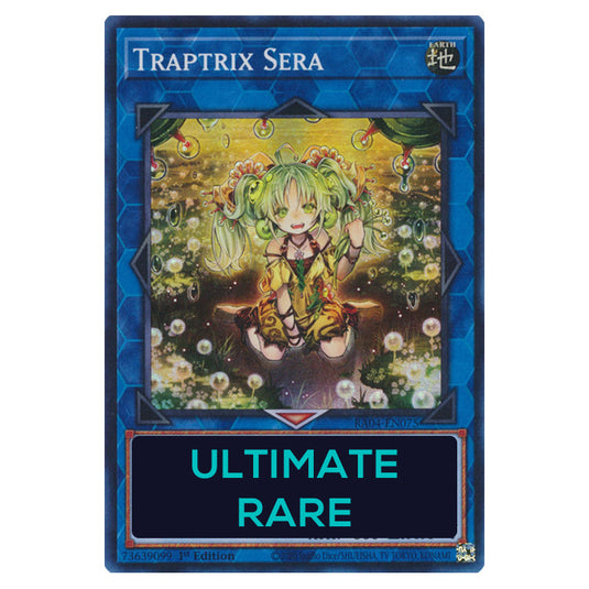 Traptrix Sera RA04-EN075-UTR card from the Yu-Gi-Oh! set Quarter Century Stampede