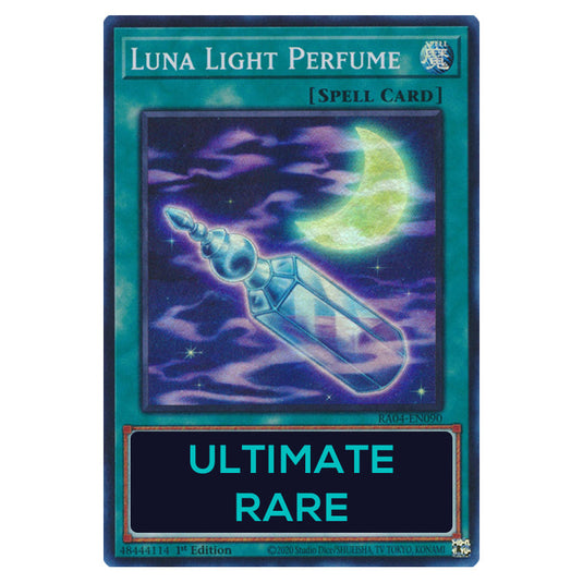 Luna Light Perfume RA04-EN090-UTR card from the Yu-Gi-Oh! set Quarter Century Stampede