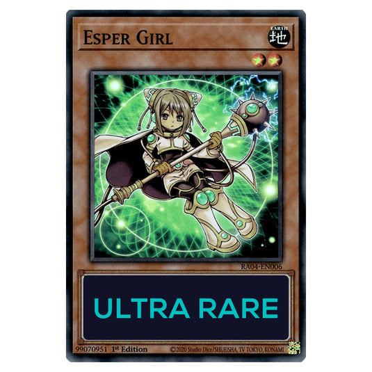 Esper Girl RA04-EN006-UR card from the Yu-Gi-Oh! set Quarter Century Stampede