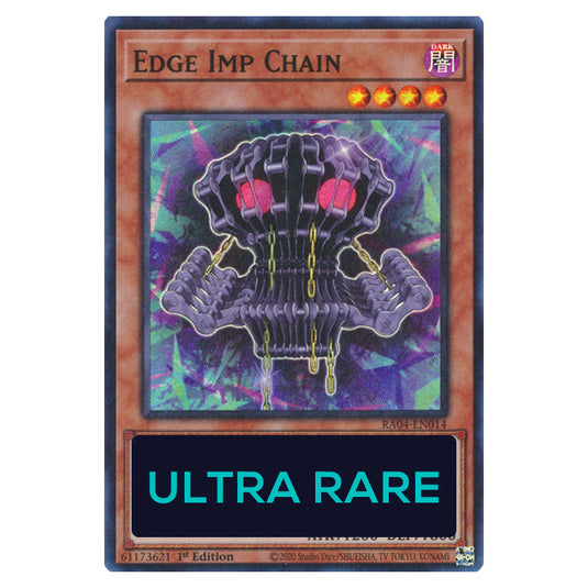 Edge Imp Chain RA04-EN014-UR card from the Yu-Gi-Oh! set Quarter Century Stampede