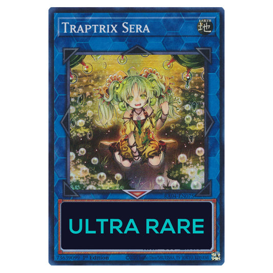 Traptrix Sera RA04-EN075-UR card from the Yu-Gi-Oh! set Quarter Century Stampede