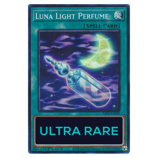 Luna Light Perfume RA04-EN090-UR card from the Yu-Gi-Oh! set Quarter Century Stampede