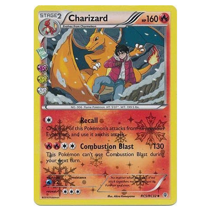 Firework Reverse Charizard Pokemon - XY - Generations - Charizard - RC5/RC32 (Reverse Holo)