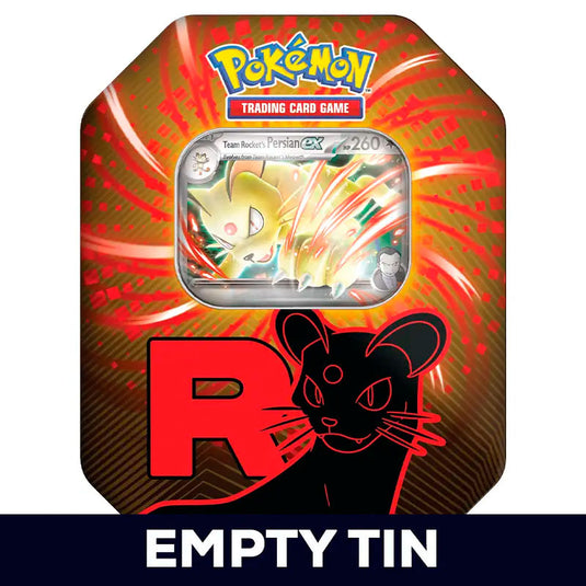 Pokemon - Scarlet & Violet - Team Rocket Tin - Team Rocket's Persian ex- empty