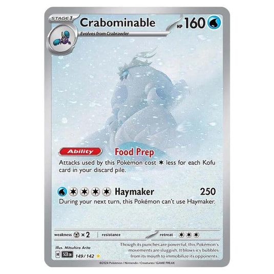 Pokemon - Scarlet & Violet - Stellar Crown - Crabominable - 149/142 - Holiday Calendar