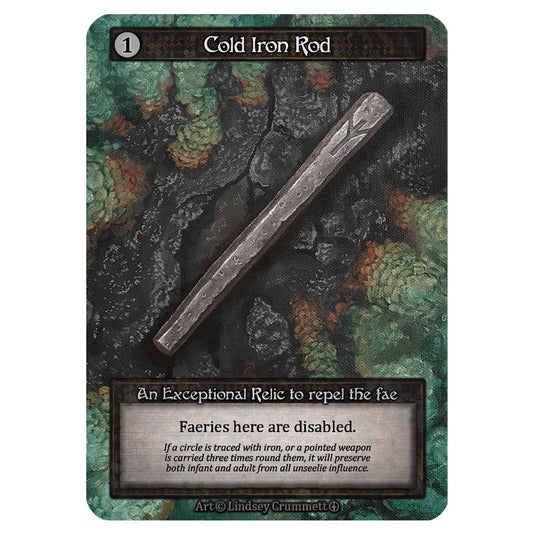 Cold Iron Rod  card from the Sorcery: Contested Realm set Arthurian Legends