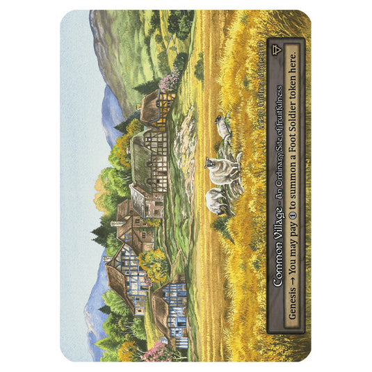 Common Village  card from the Sorcery: Contested Realm set Arthurian Legends