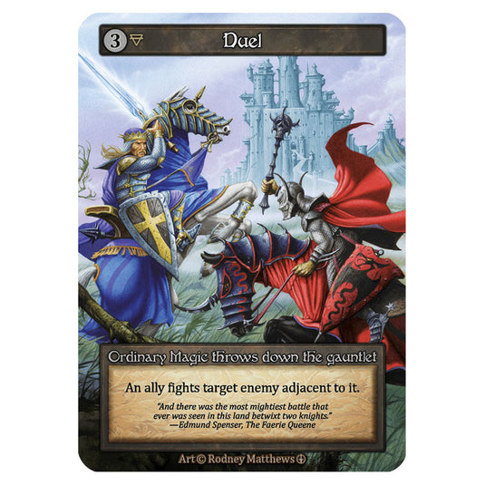 Duel  card from the Sorcery: Contested Realm set Arthurian Legends