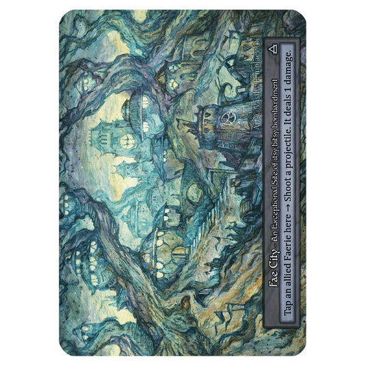 Fae City  card from the Sorcery: Contested Realm set Arthurian Legends