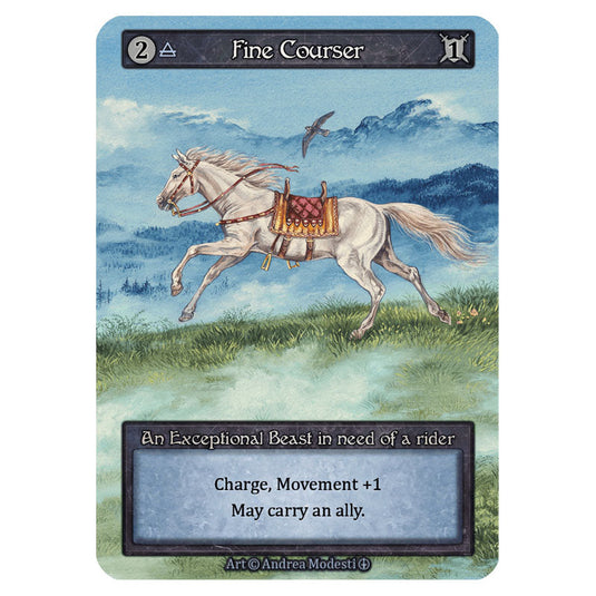 Fine Courser  card from the Sorcery: Contested Realm set Arthurian Legends