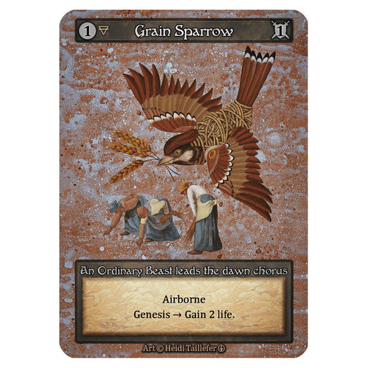 Grain Sparrow  card from the Sorcery: Contested Realm set Arthurian Legends