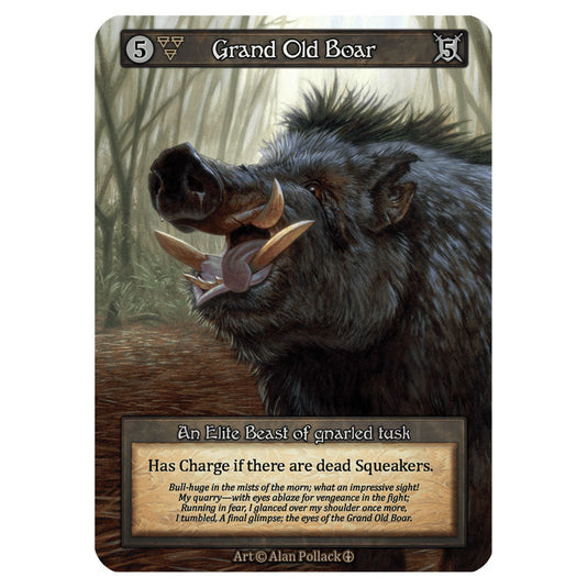 Grand Old Boar   card from the Sorcery: Contested Realm set Arthurian Legends