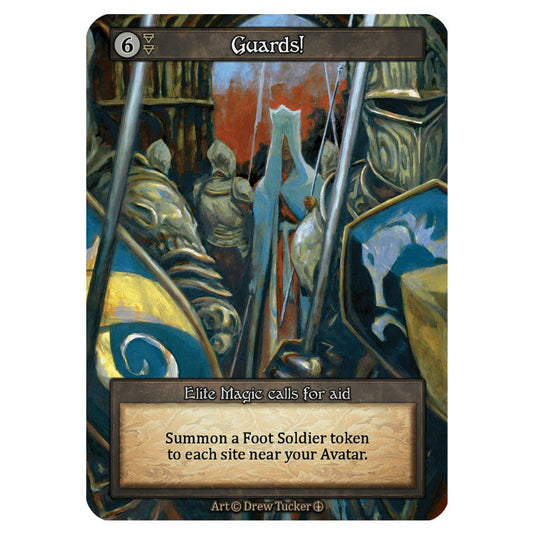 Guards!  card from the Sorcery: Contested Realm set Arthurian Legends