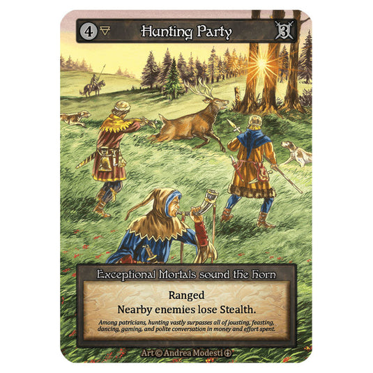 Hunting Party  card from the Sorcery: Contested Realm set Arthurian Legends