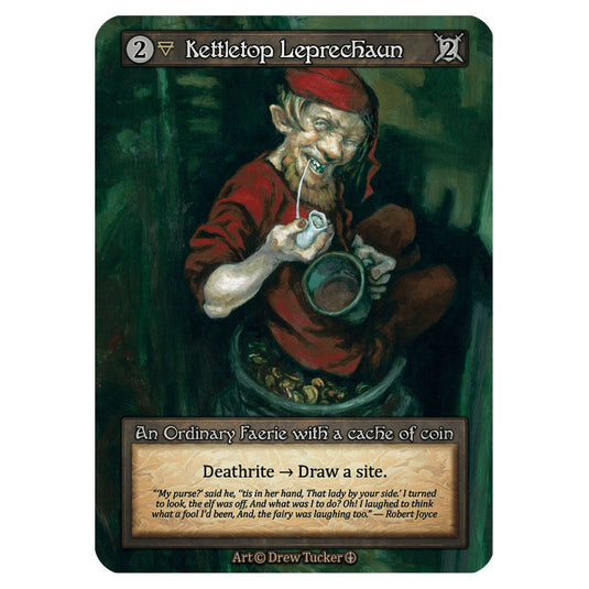 Kettletop Leprechaun  card from the Sorcery: Contested Realm set Arthurian Legends