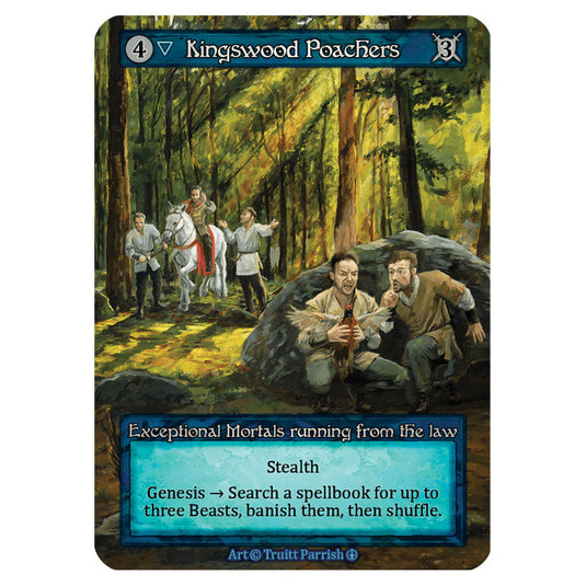 Kingswood Poachers  card from the Sorcery: Contested Realm set Arthurian Legends