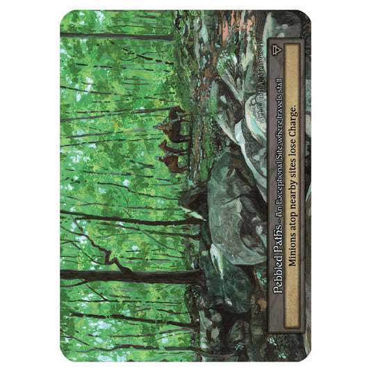 Pebbled Paths  card from the Sorcery: Contested Realm set Arthurian Legends