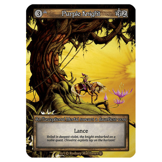 Purple Knight  card from the Sorcery: Contested Realm set Arthurian Legends