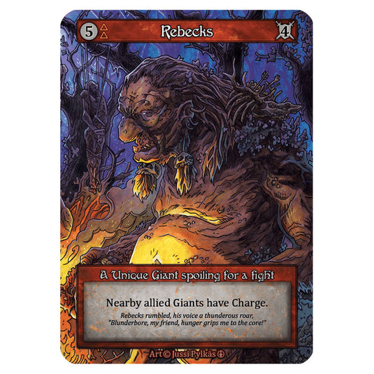 Rebecks  card from the Sorcery: Contested Realm set Arthurian Legends