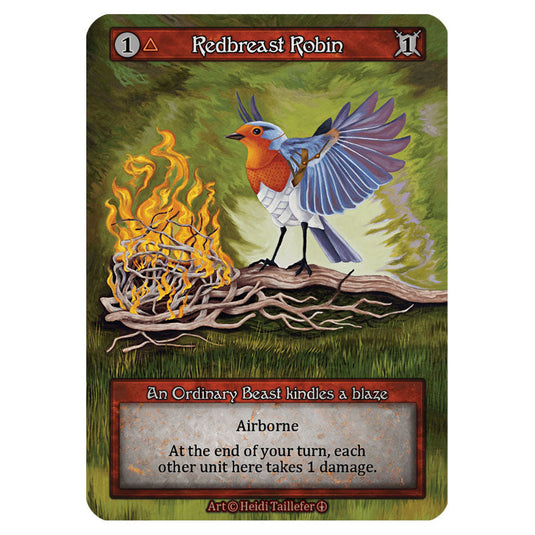 Redbreast Robin  card from the Sorcery: Contested Realm set Arthurian Legends