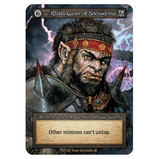 Rhitta Gawr of Snowdonia  card from the Sorcery: Contested Realm set Arthurian Legends