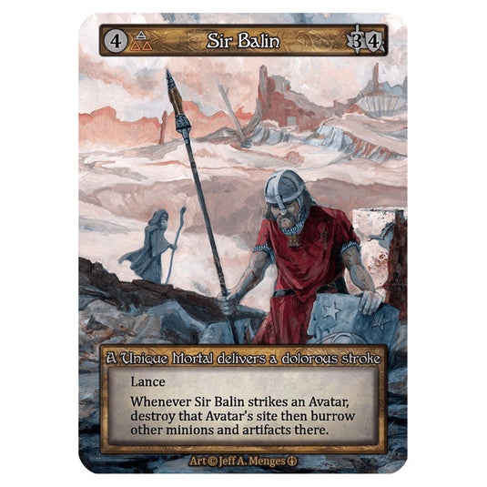 Sir Balin  card from the Sorcery: Contested Realm set Arthurian Legends