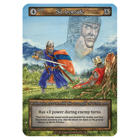 Sir Ironside  card from the Sorcery: Contested Realm set Arthurian Legends