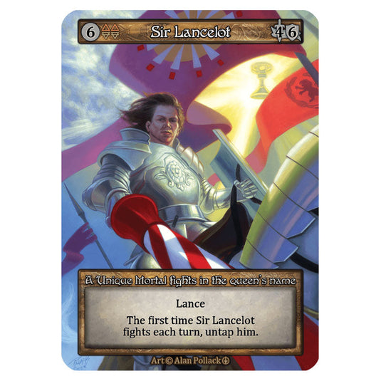 Sir Lancelot  card from the Sorcery: Contested Realm set Arthurian Legends