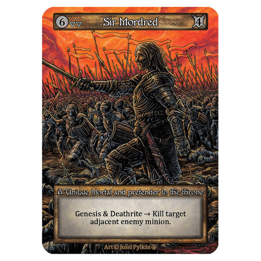 Sir Mordred  card from the Sorcery: Contested Realm set Arthurian Legends