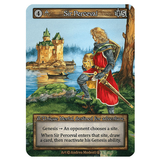 Sir Perceval  card from the Sorcery: Contested Realm set Arthurian Legends