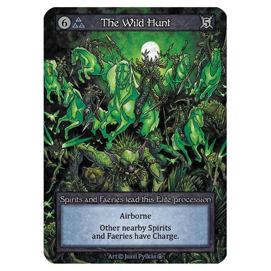 The Wild Hunt  card from the Sorcery: Contested Realm set Arthurian Legends