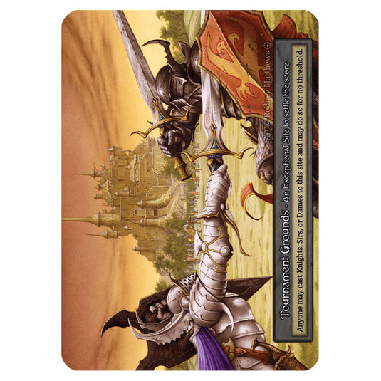 Tournament Grounds  card from the Sorcery: Contested Realm set Arthurian Legends