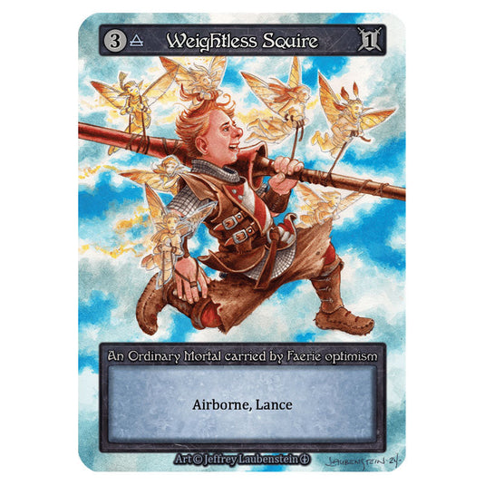 Weightless Squire  card from the Sorcery: Contested Realm set Arthurian Legends